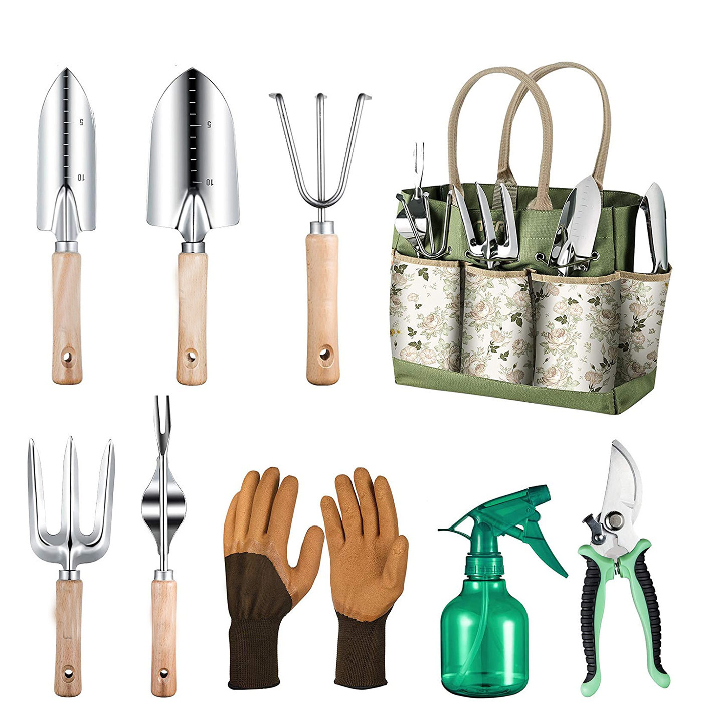 Garden Gloves - Alat Berkebun 9 Buah dengan Set