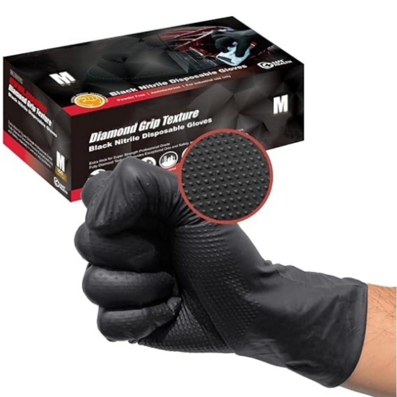 Garden Gloves - Sarung Tangan Nitril Hitam 8Mil Heavy