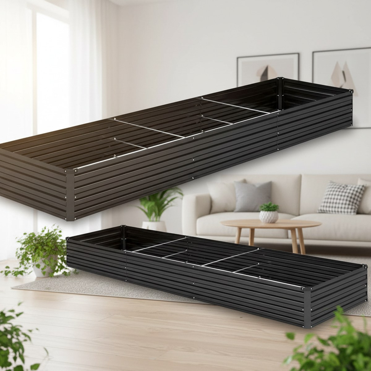 Raised Garden Bed - Kotak Tanam Galvanis Persegi Panjang 12