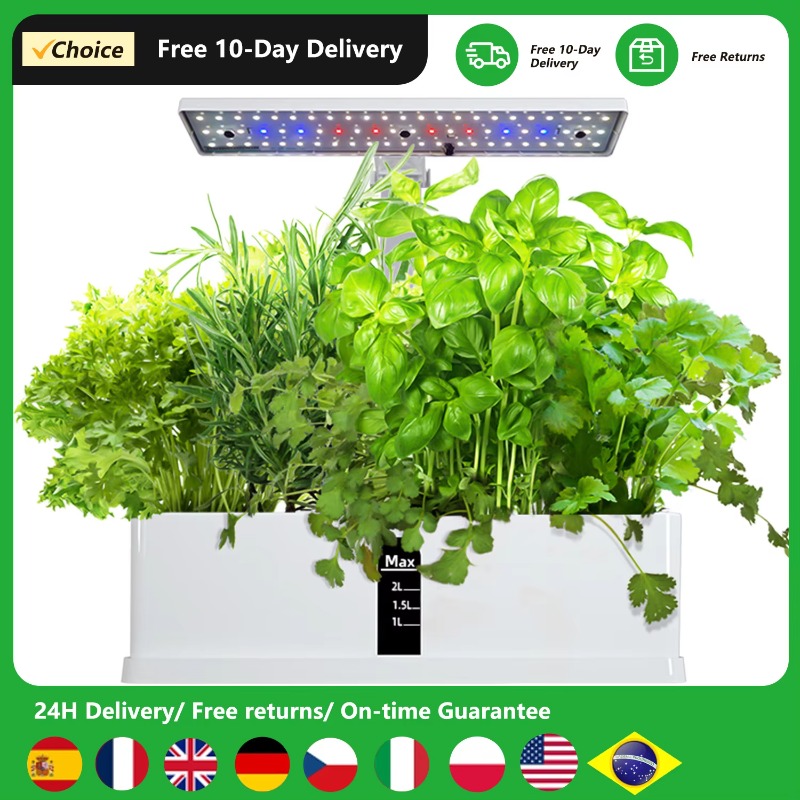 Grow Light Led - Sistem Penanaman Hidroponik Pintar 9 Pod,
