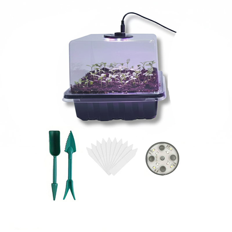 Seed Starter Tray - 1/2/3-Paket Baki Perkecambahan Benih 12/24/36-Sel dengan