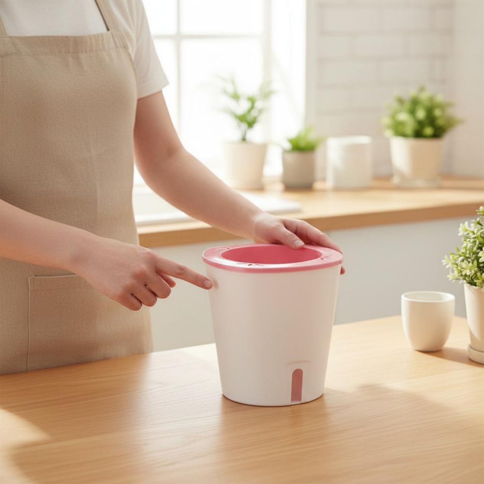 Self Watering Planter - Pot Penyiram Otomatis Ukuran Besar, Pot