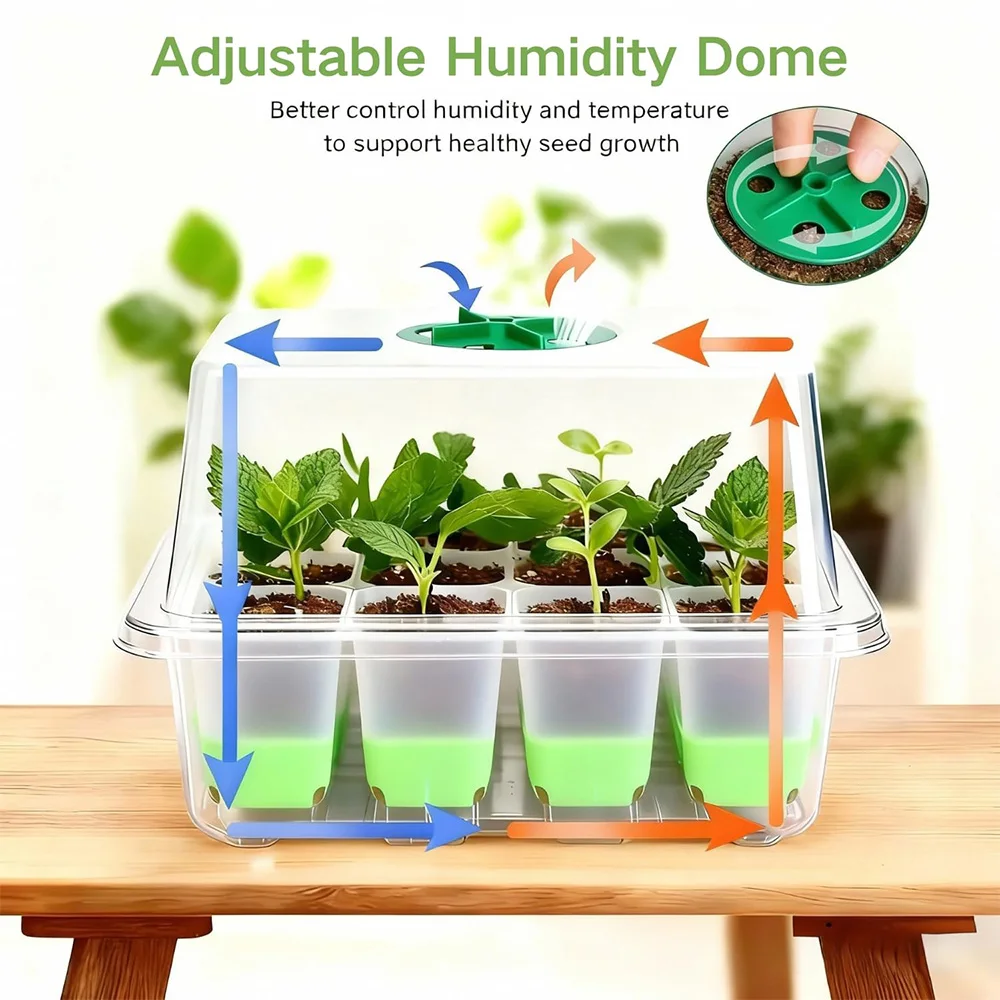Baki Penyemaian dengan 12 Sel, - Seed Starter Tray ulasan dan harga