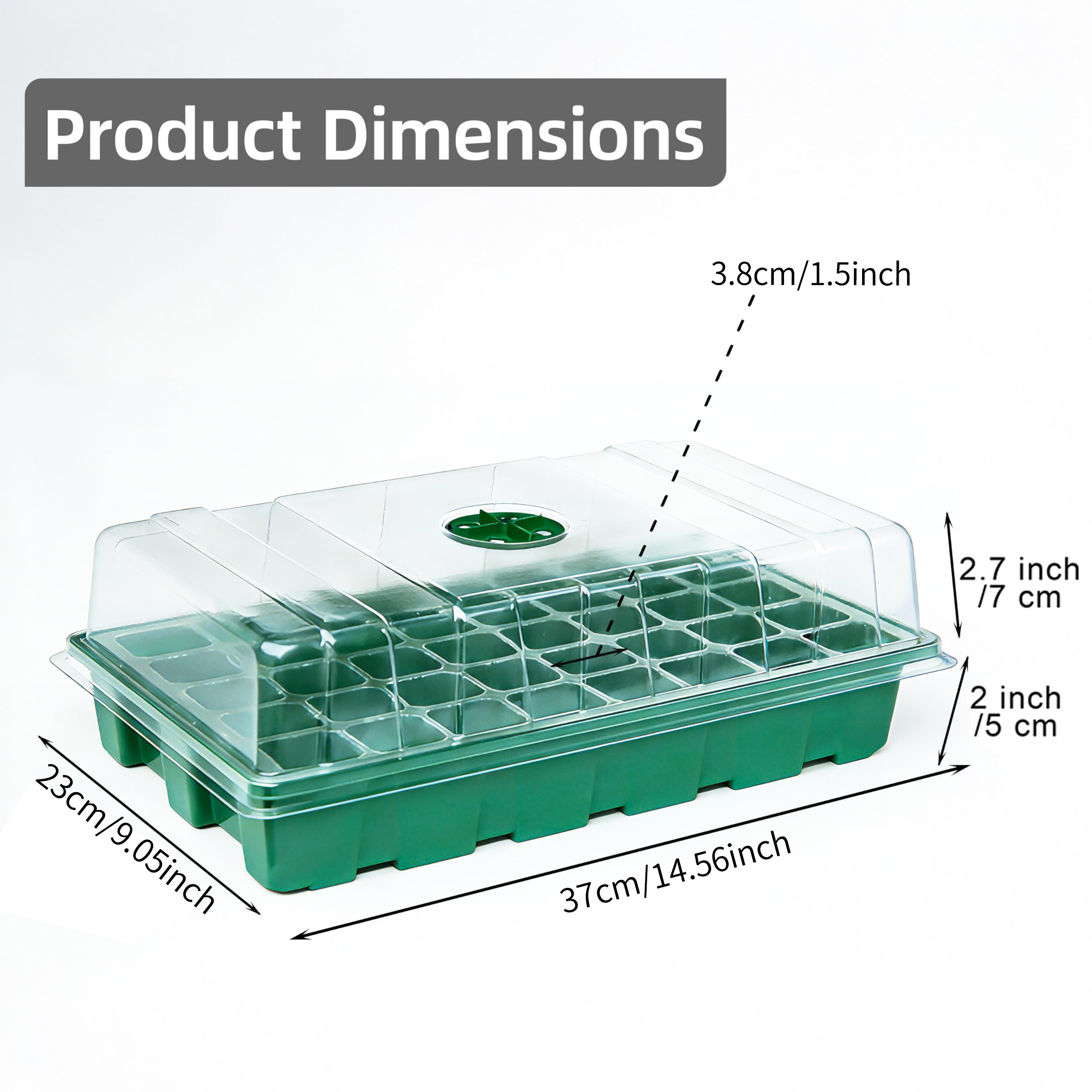 Dengan Rumah Kaca Berpenutup T - Seed Starter Tray ulasan dan harga