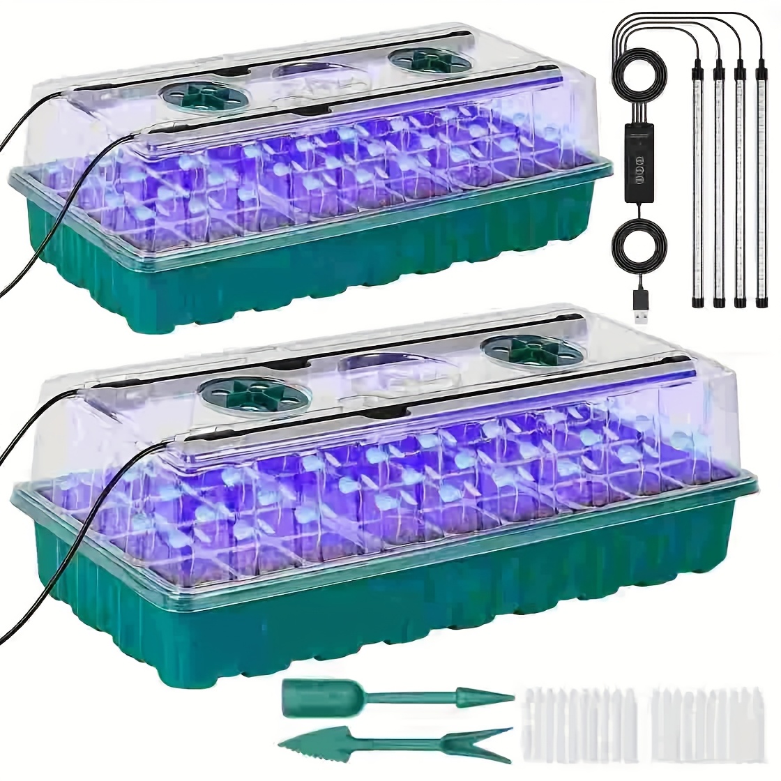 Baki Semai 72 Sel dengan Lampu - Seed Starter Tray ulasan dan harga