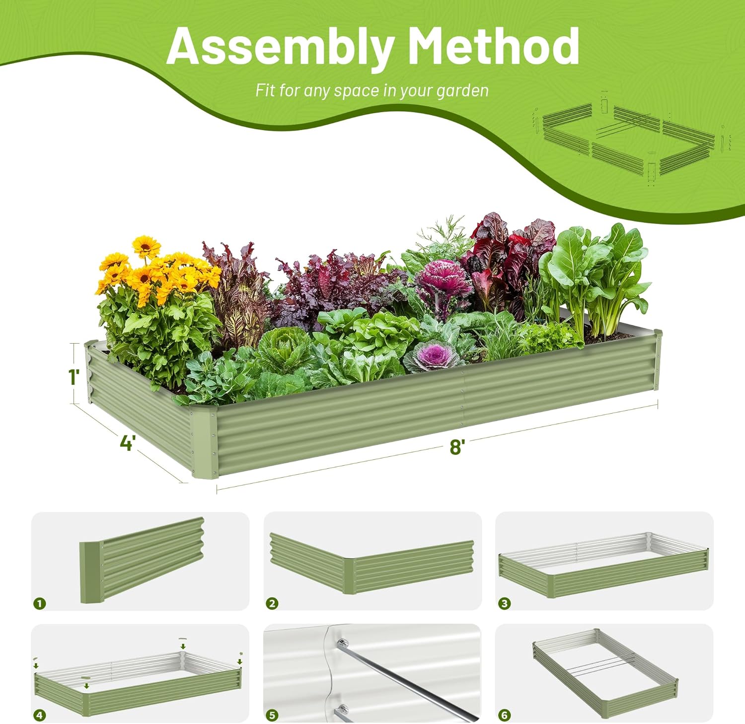 Kotak Tanam Sayuran Luar Ruang - Raised Garden Bed ulasan dan harga