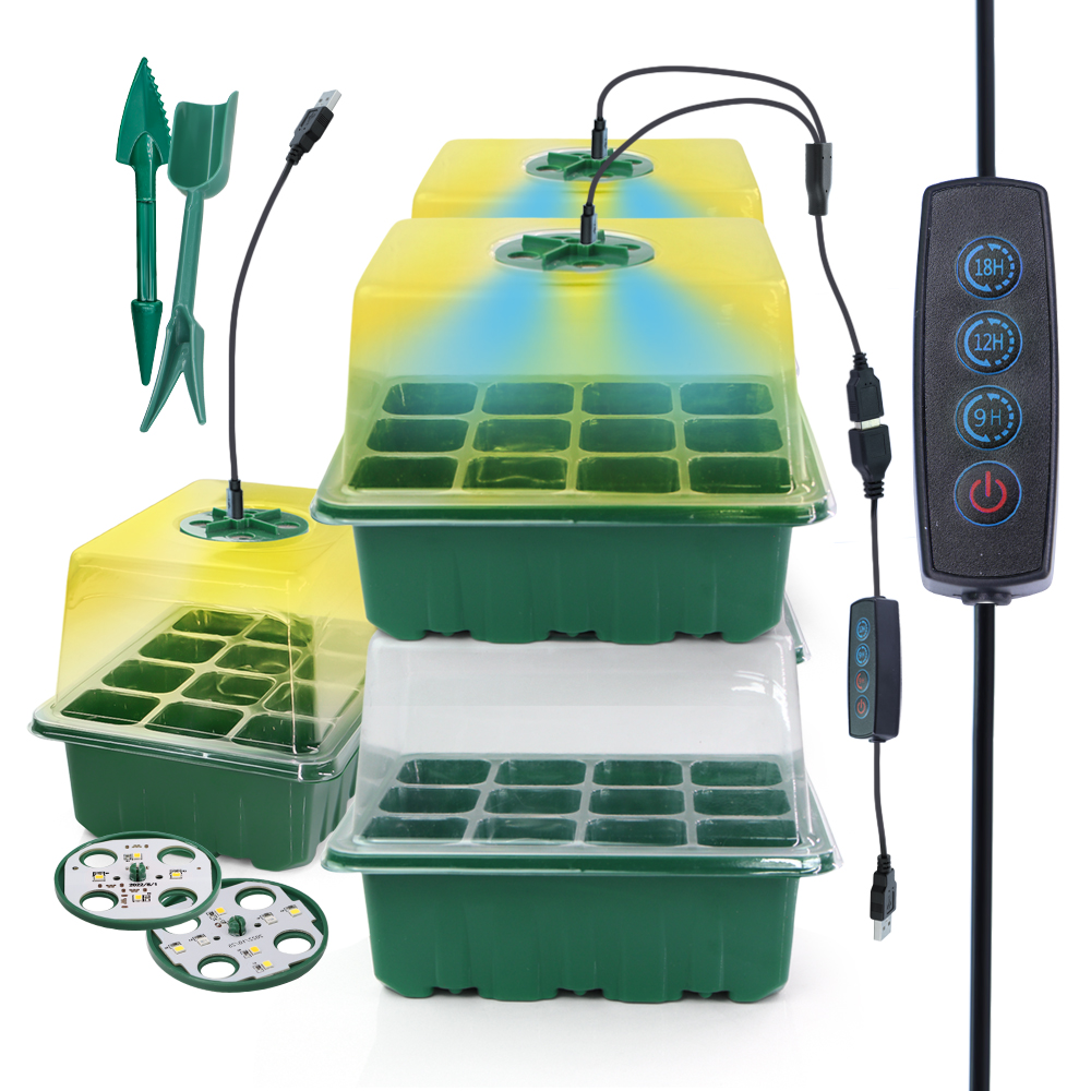 Pot Pembibitan LED dengan Lamp - Seed Starter Tray ulasan dan harga