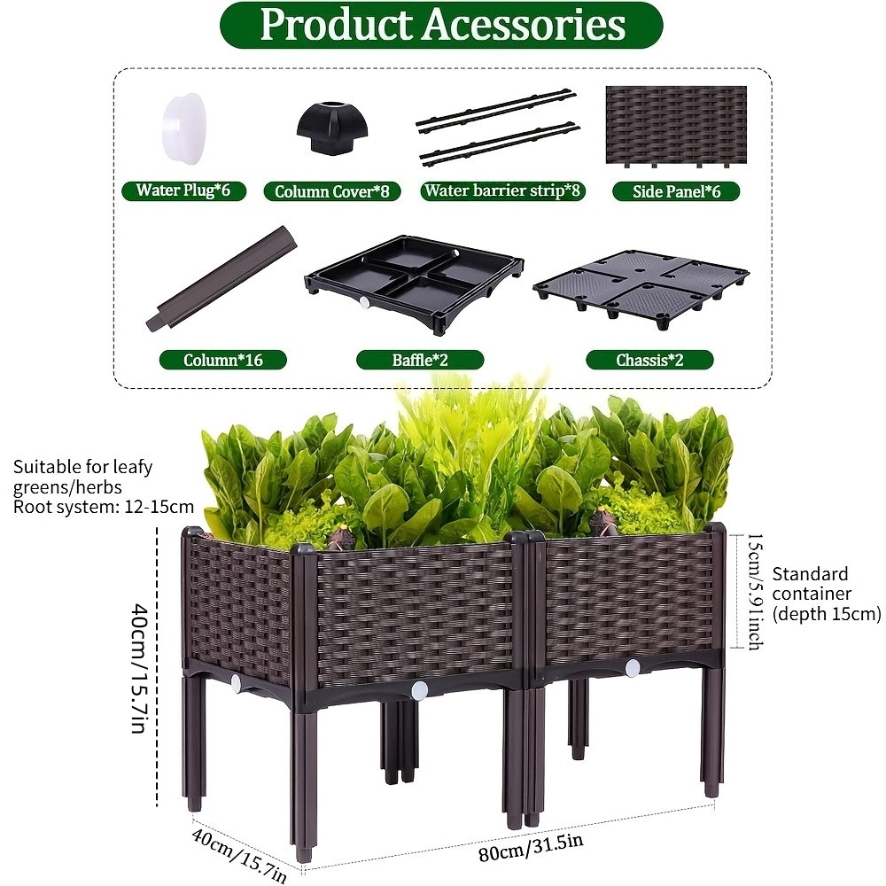Kotak Tanam Terangkat, Wadah T - Raised Garden Bed ulasan dan harga