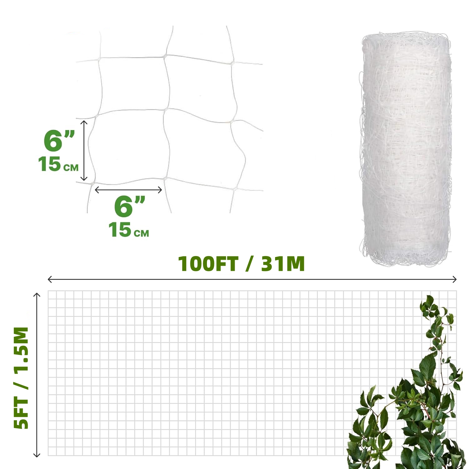 Jaring Teralis Plastik 4x100ft - Hydroponic Kit ulasan dan harga
